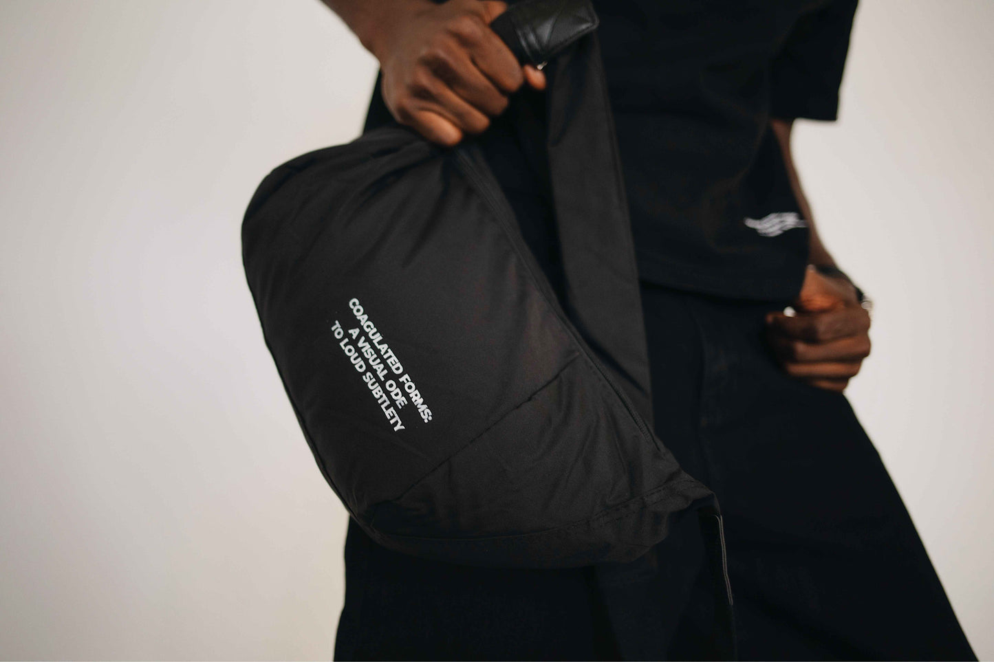 ISA MINI PUFFER BAG, BLACK